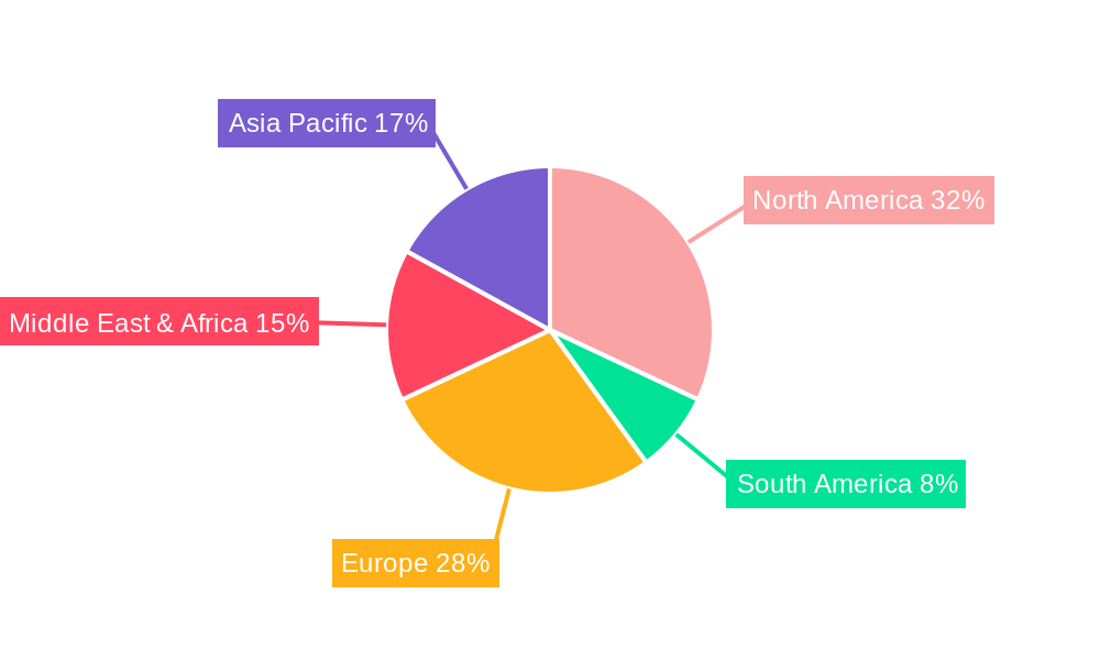 Nuclear Imaging Market in South Africa Market Share by Region - Global Geographic Distribution