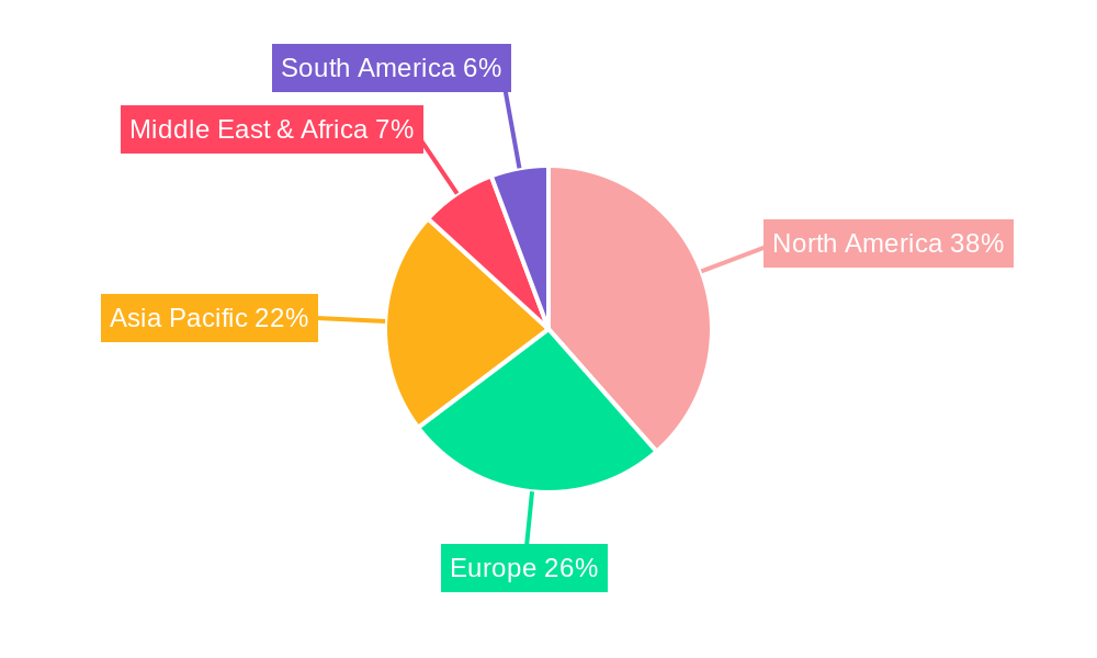 Quantum Computing for Enterprise Market Share by Region - Global Geographic Distribution