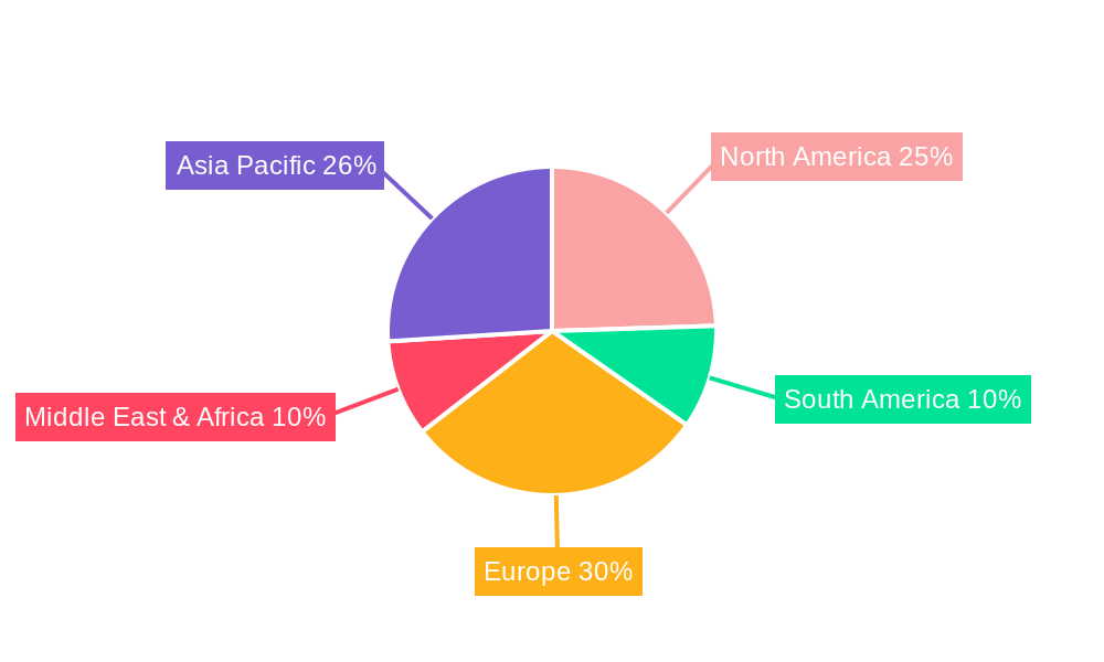 Slide Top Tin Market Share by Region - Global Geographic Distribution