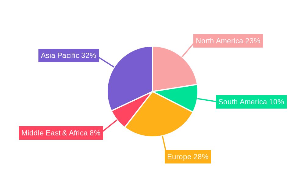 Vehicle Cylinder Head Cover Market Share by Region - Global Geographic Distribution