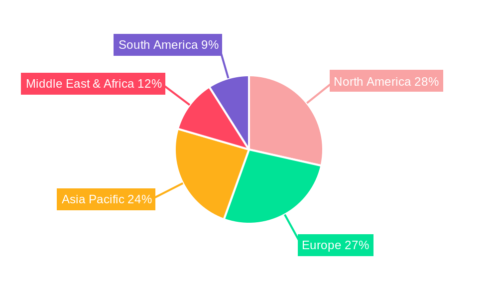 Viologen Electrochromic Glass Market Share by Region - Global Geographic Distribution