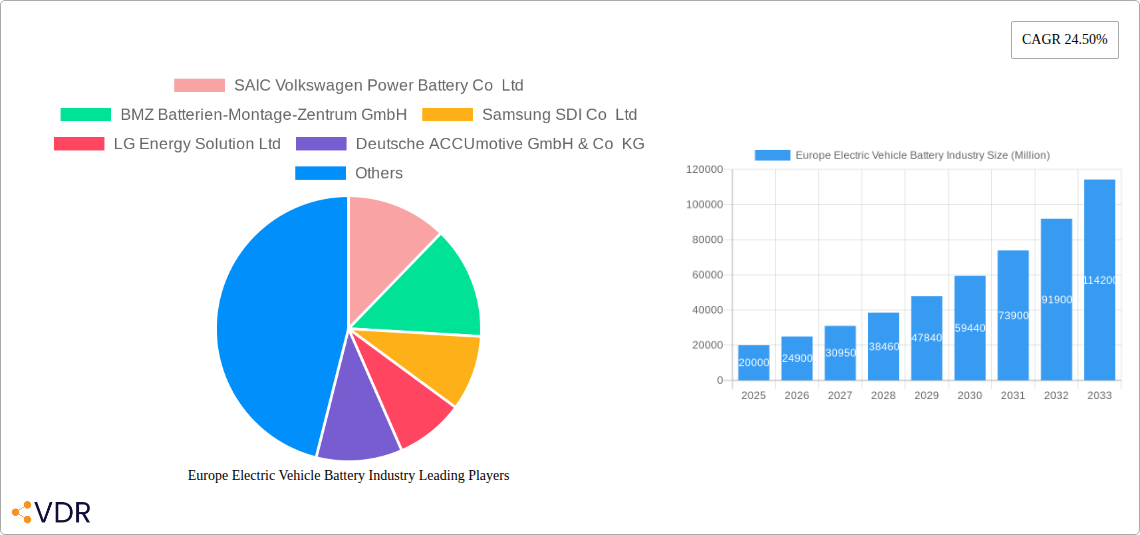 Europe Electric Vehicle Battery Industry Research Report - Market Size, Growth & Forecast