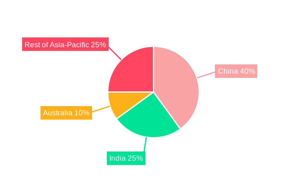 Asia-Pacific Metallurgical Grade Fluorspar Industry Regional Share