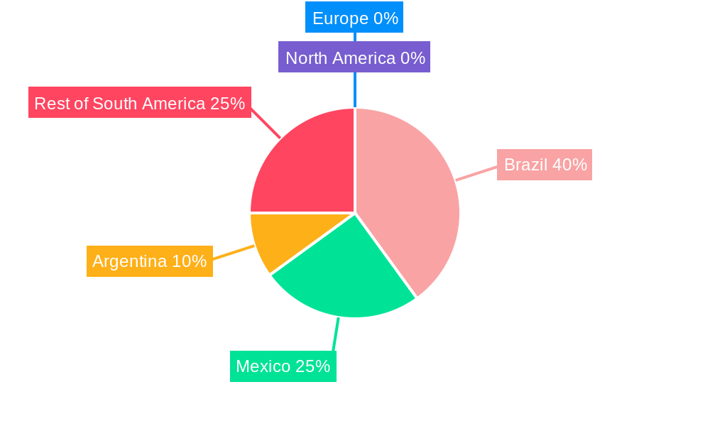 Latin America Jewelry Industry Regional Share