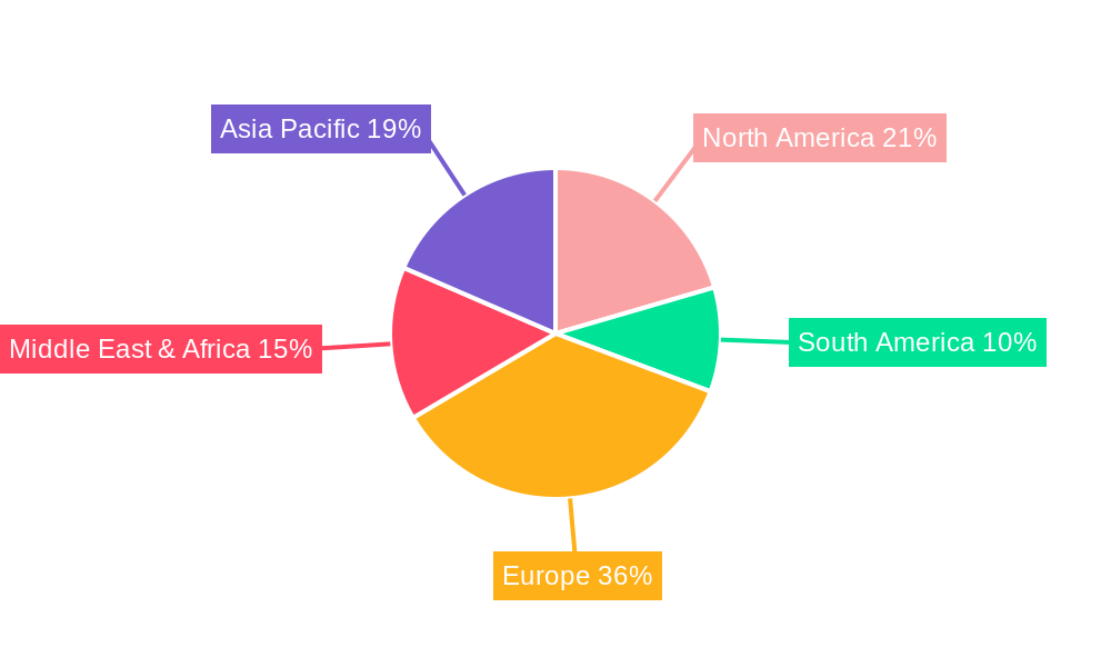 MEA Gluten Free Food Industry Regional Share
