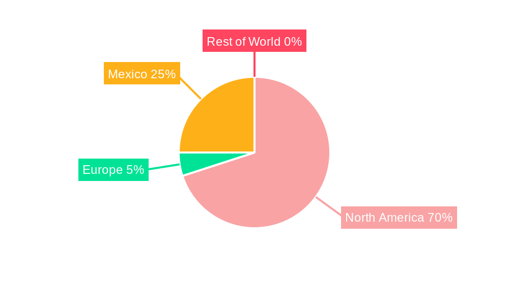 Mexico Electric Car Market Regional Share