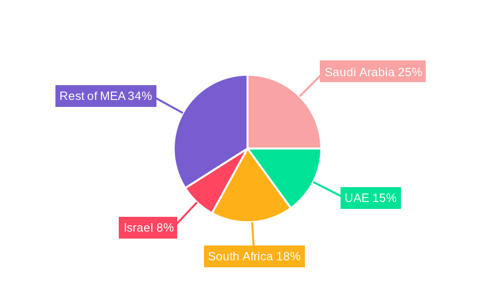 Middle East and Africa Wireless Healthcare Market Regional Share