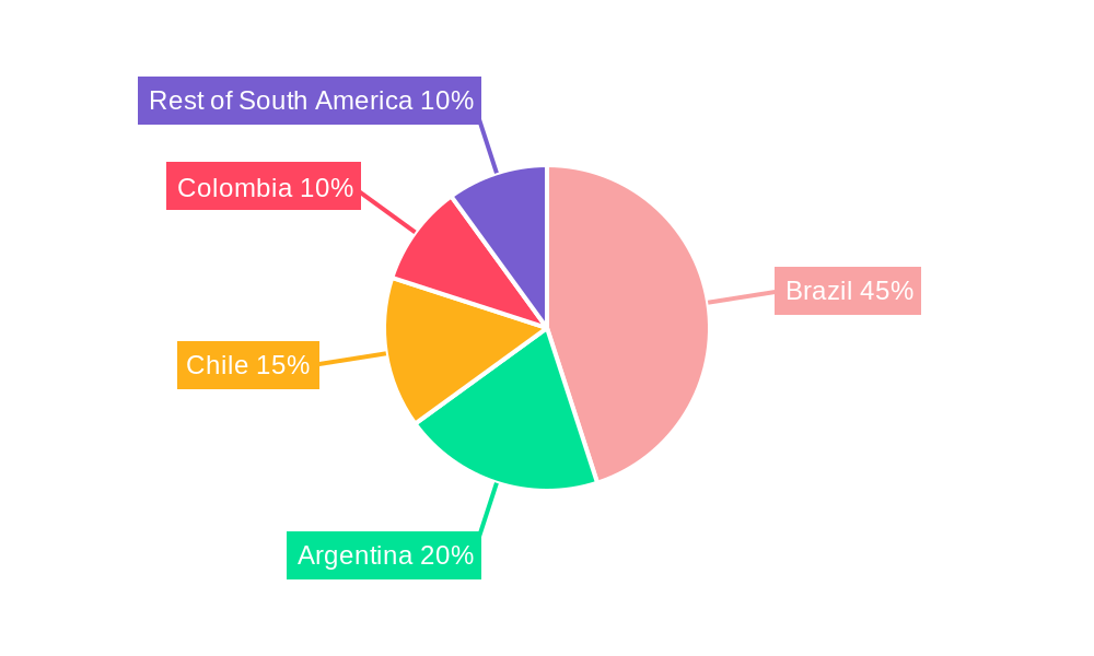 South America Electric Vehicle Battery Materials Market Regional Share