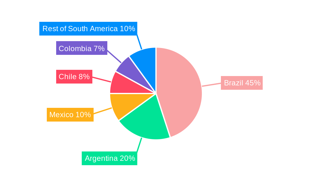 South America Membrane Water Treatment Chemicals Market Regional Share