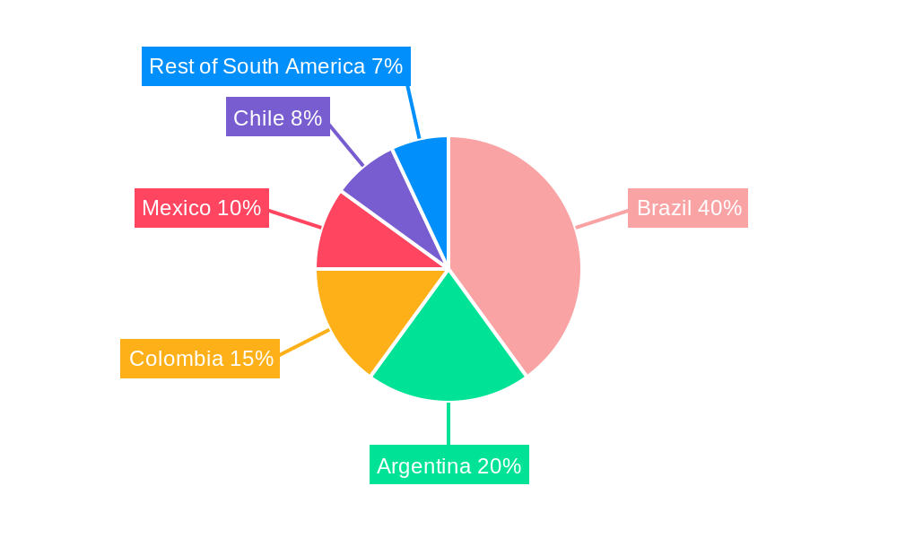 South America Passenger Vehicles Lubricants Market Regional Share
