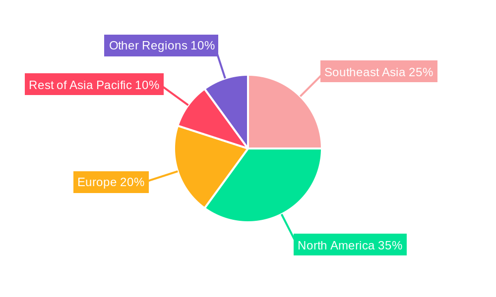 Southeast Asia Business Jet Market Regional Share