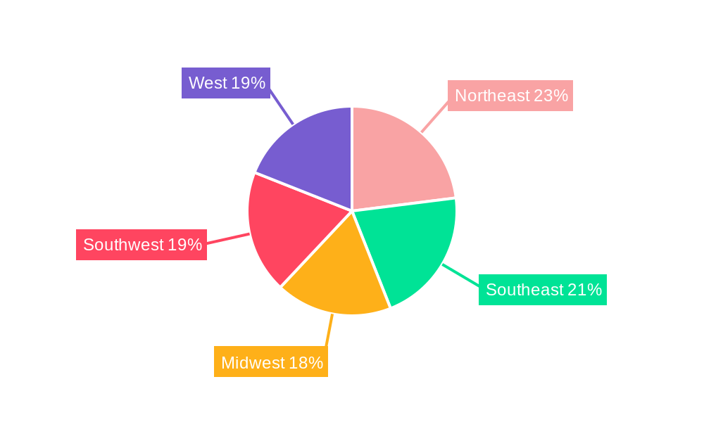 USA Ecommerce Market Regional Share